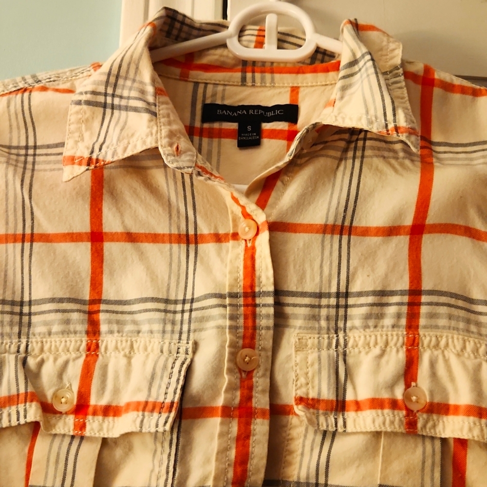 Banana Republic plaid shirt